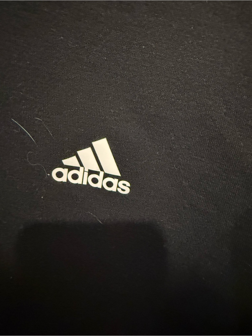 adidas Black Quarter Zip Sweatshirt with White Logo - Picture 2 of 4